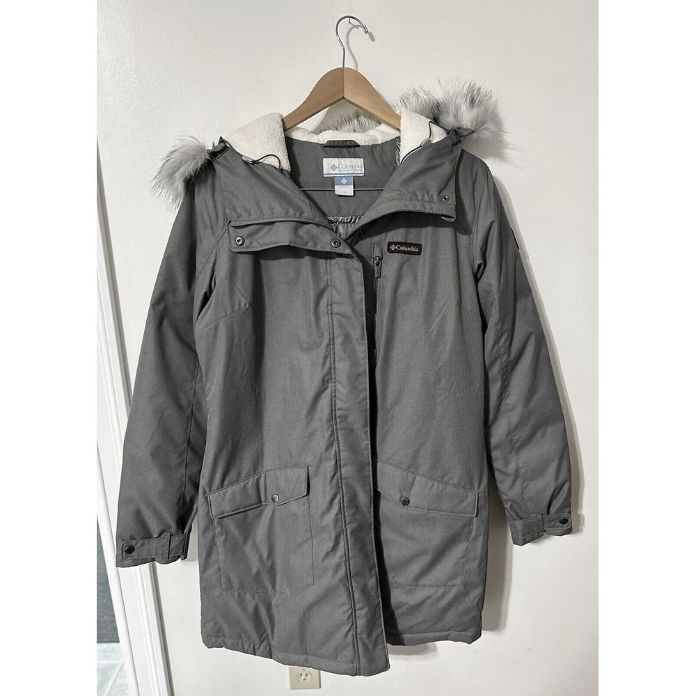 Columbia Women's Suttle Mountain Snow Long Insulated Jacket - Large - City Gray